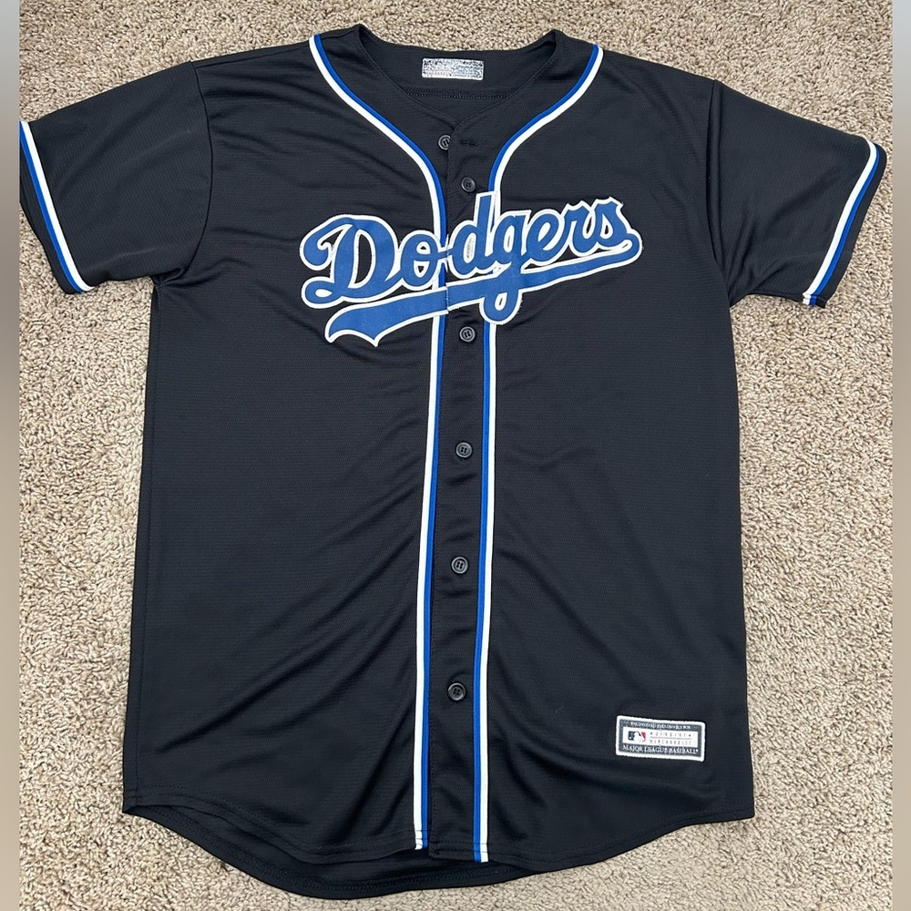 Los Angeles Dodgers MLB Black Jersey Youth XL